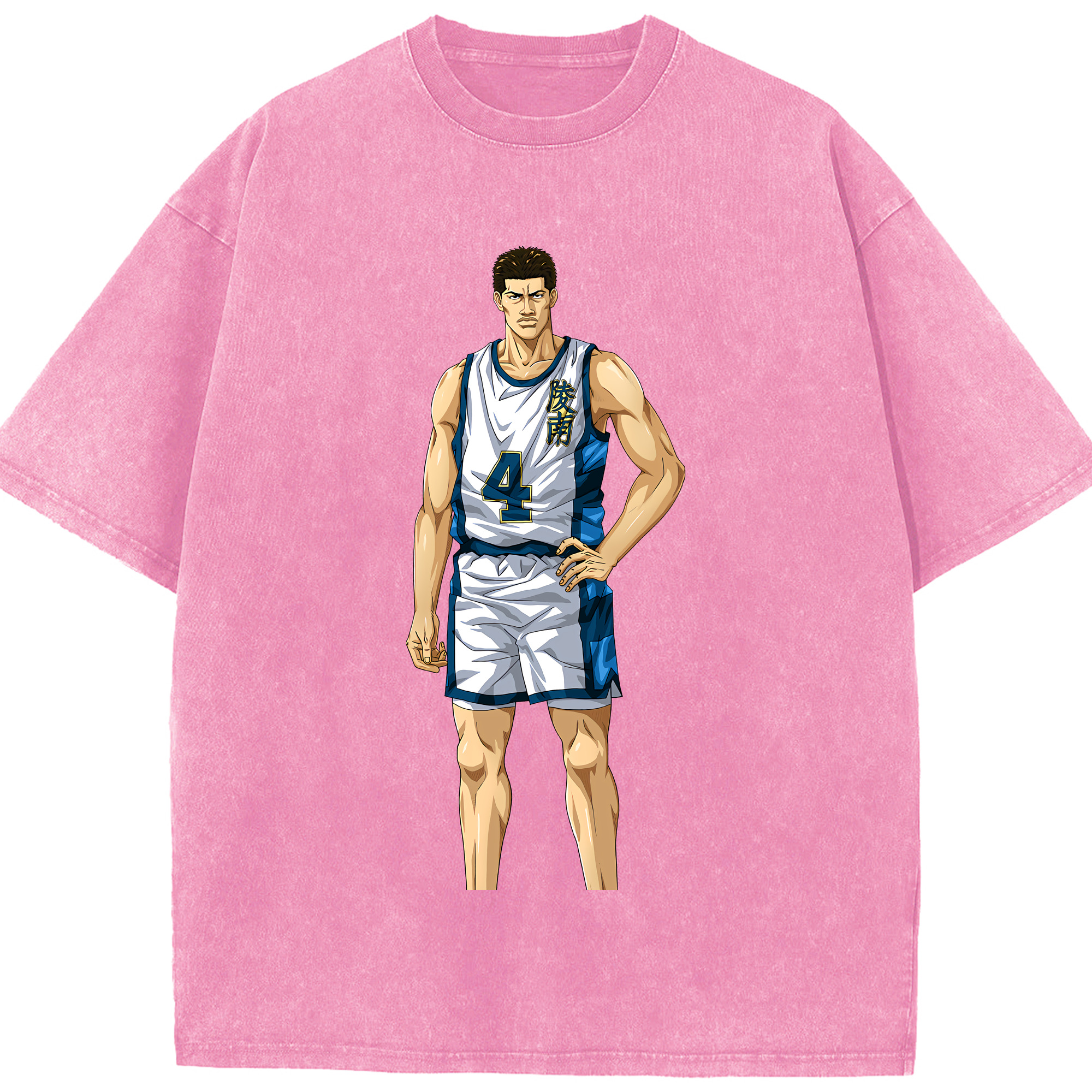 （画像用） SLAM DUNK／スラムダンク 綿100% ヴィンテージ風 半袖Tシャツ（フロントプリント）
